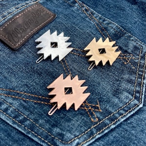 Aztec Hair Clip Set “The Gracie” | Geometric Hair Clip | Punchy Cowgirl
