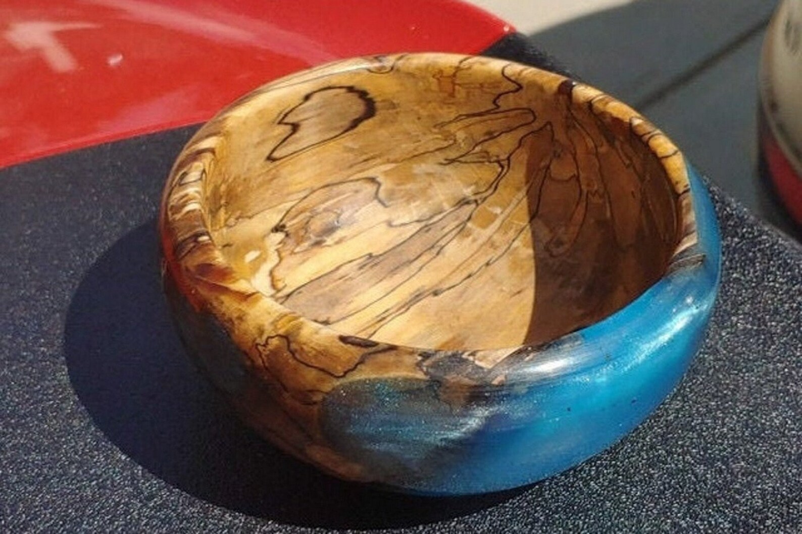 Hand Crafted Wood Resin Bowl Handmade Wooden Epoxy Bowl Wooden Etsy