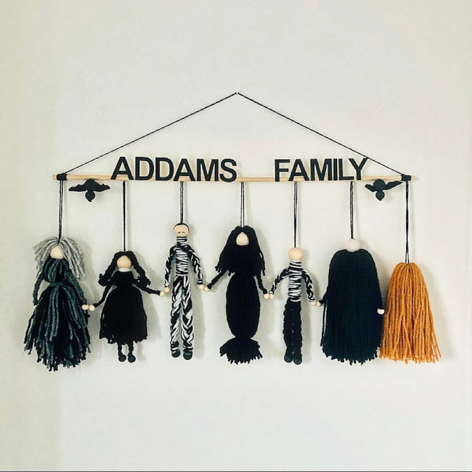 The Addams Family Wall Hanging - Etsy