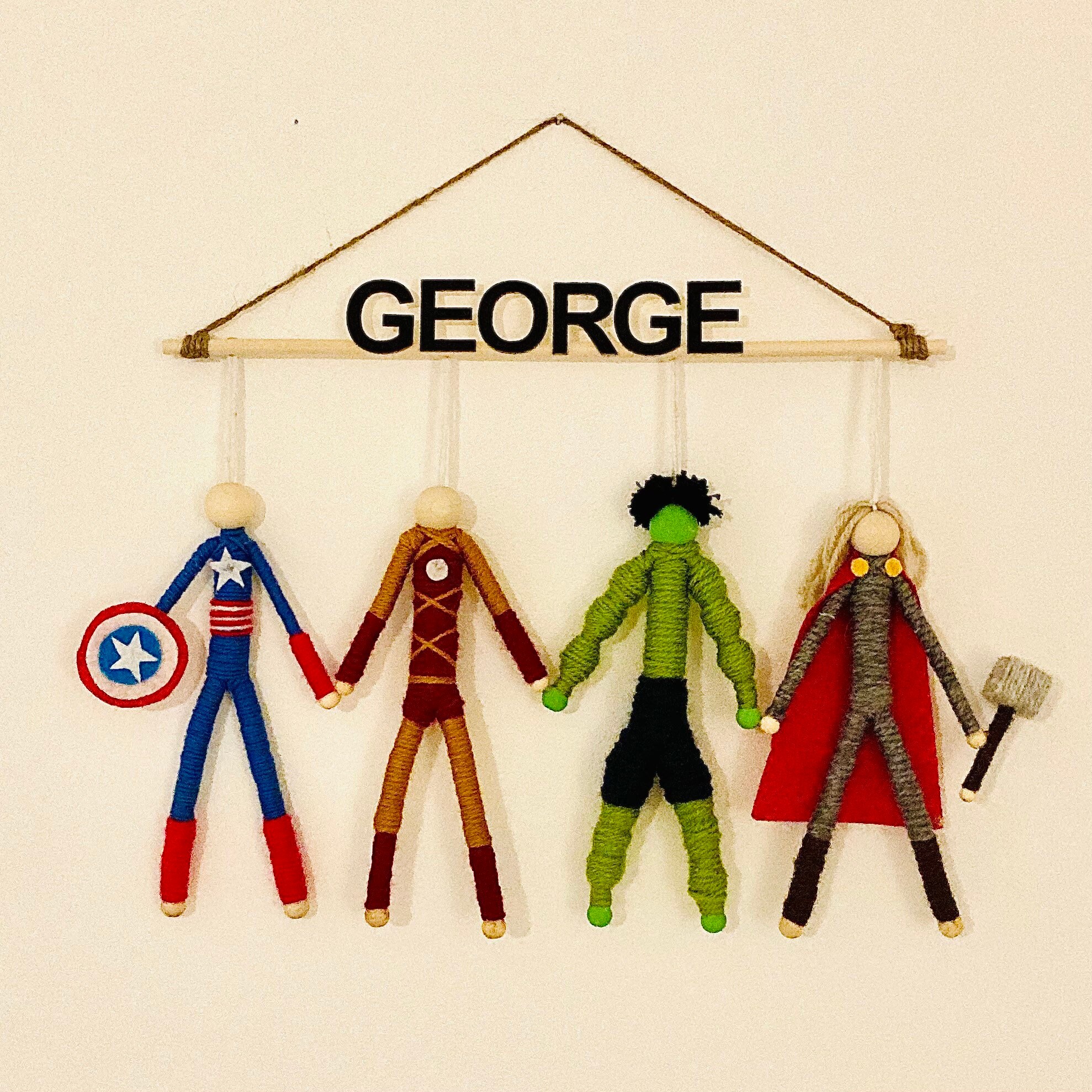 Avengers Wall Hanging Etsy UK