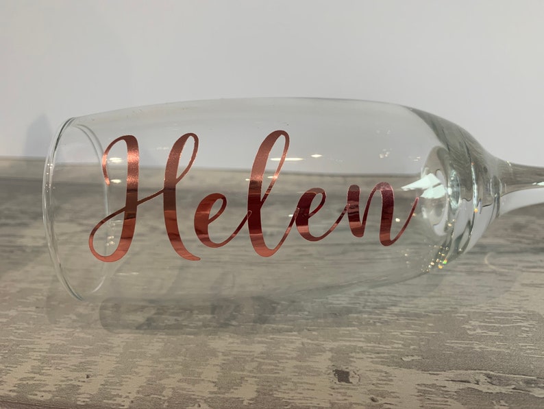 Custom glass names / name decal / personalised glass / name Etsy