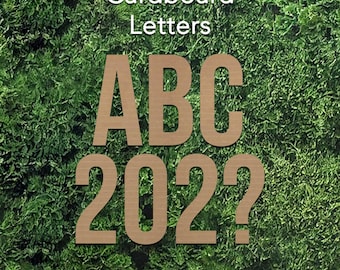 Large Cardboard Letters and Numbers: Party & Wedding Decor