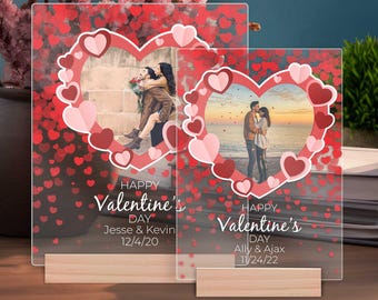 Personalized Photo Acrylic Plaque – Romantic Valentine's Day Gift