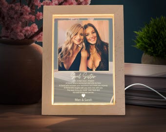 Custom Soul Sister Light Up Acrylic Plaque | Best Friend Gift