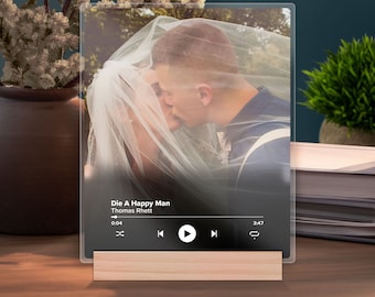 Custom Acrylic Song Plaque with QR Code: Personalized Music Gift