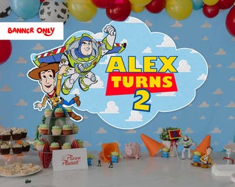 Toy Story Birthday Banner Cutout: Custom Party Decor