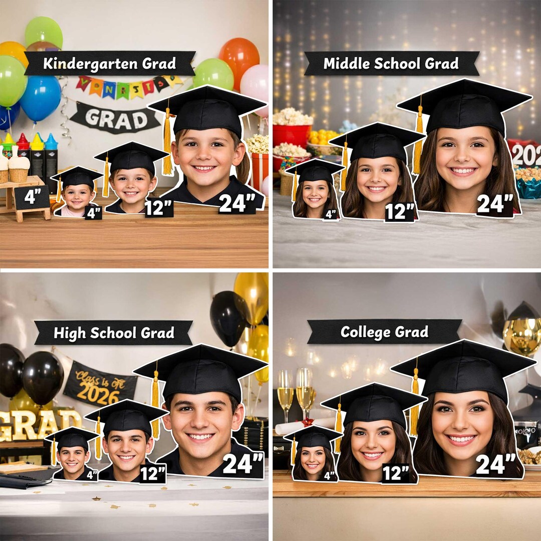 Graduation Foam Board Cutout | Custom Grad Photo Cutout | Graduation ...
