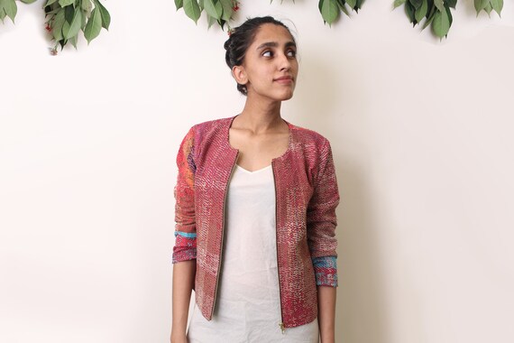 Kaguya-medium Vintage Kantha Jacket 