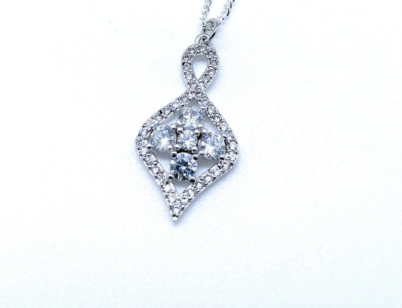 Diamond Cross NecklaceSterling Silver