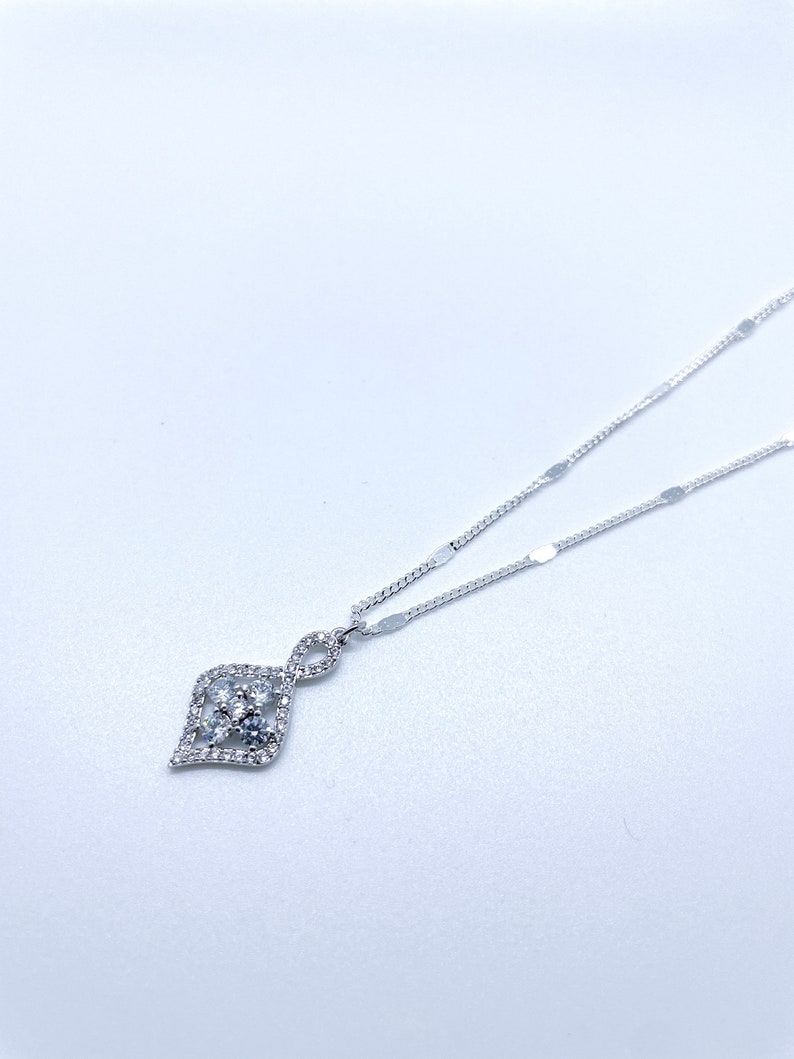 Diamond Cross NecklaceSterling Silver