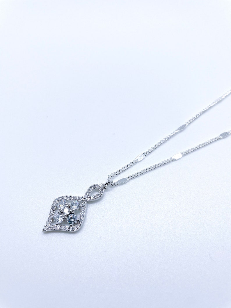 Diamond Cross NecklaceSterling Silver