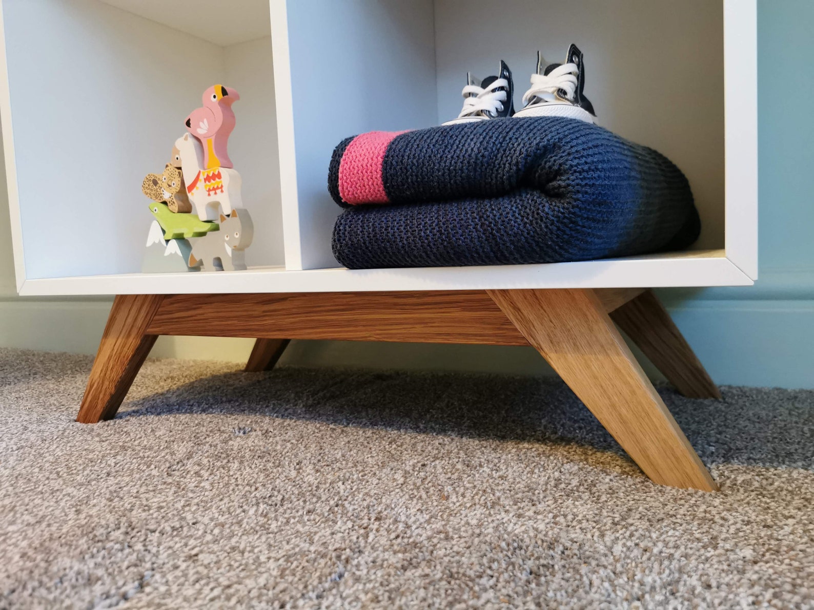Ikea KALLAX and EKET Wooden Oak Leg Base Kids Room Kids Room Etsy