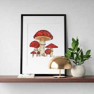 Trippy Mushroom Prints
