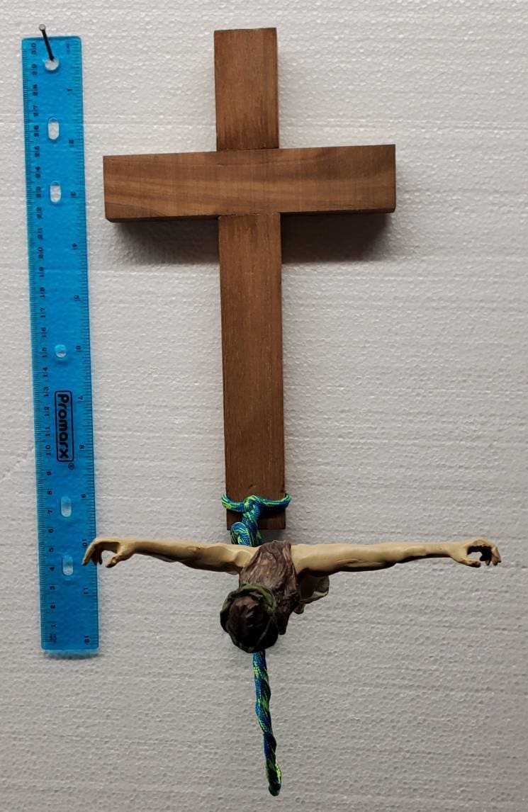 Art Sculptures Art The Original BunJesus Modified crucifix of Jesus