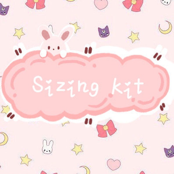 Sizing Kit for Press On Nails | Kawaii Nails | Cute Nails | Princess Nails | Fake Nails | Stiletto Nails | Coffin Nails | Swarovski Nails