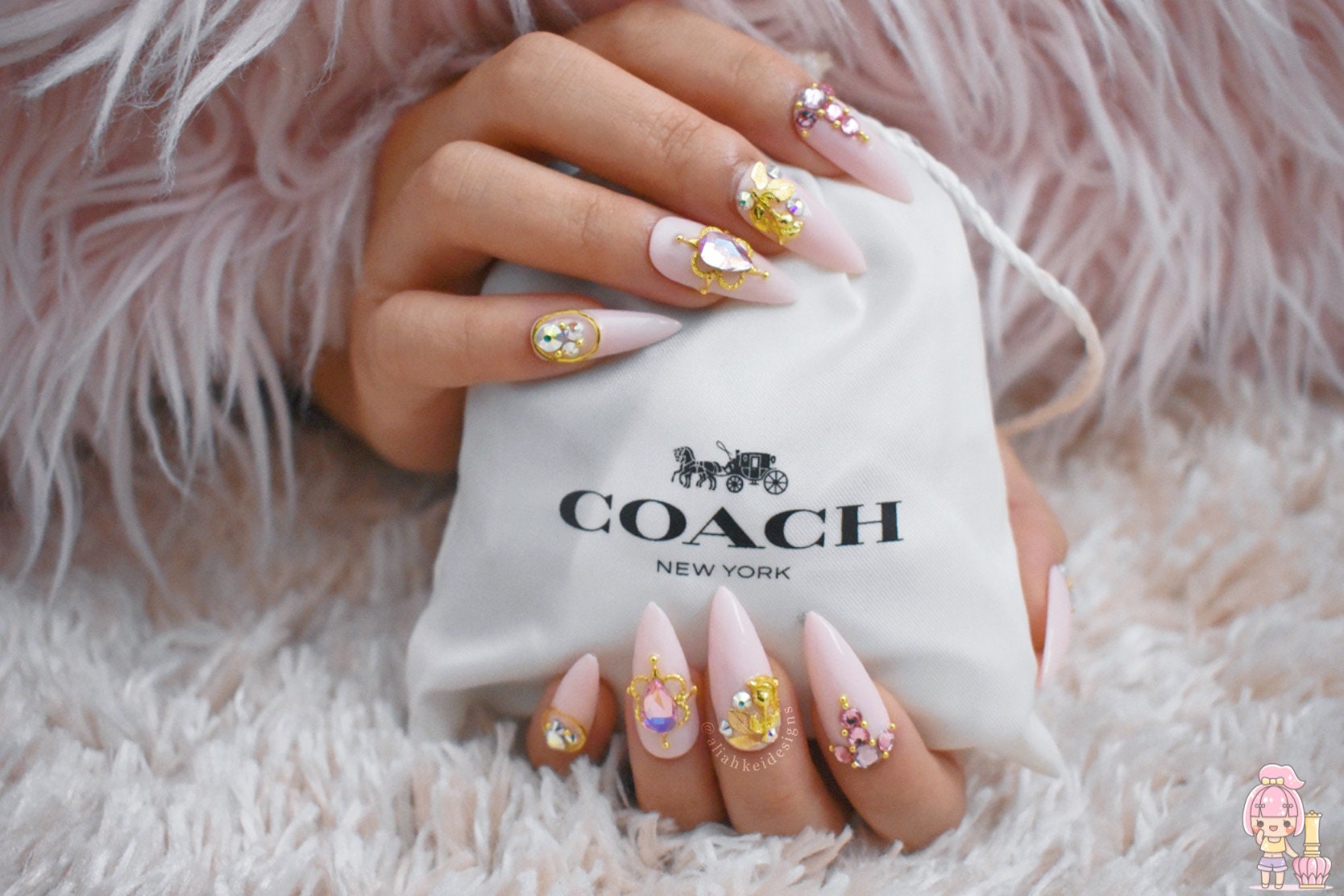 Pastel Pink Press on Nails Kawaii Nails Cute Nails - Etsy Israel