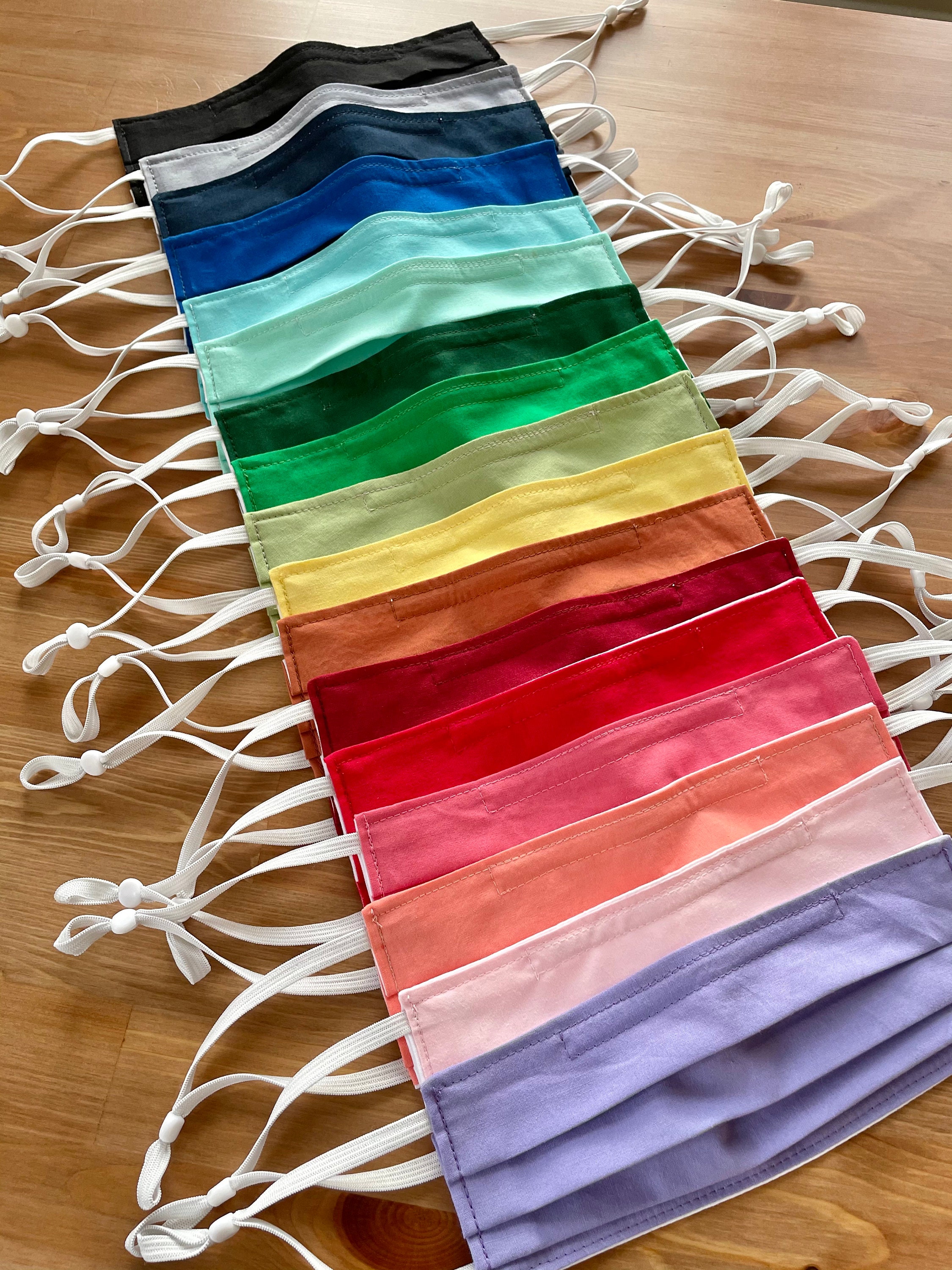 Face Mask with Adjustable Elastic - Solid Color Series