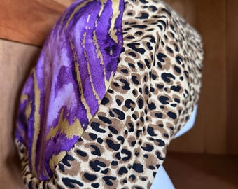 Cacti; cheetah; Texas A&M Scrub Cap, Euro Style with Cord Lock