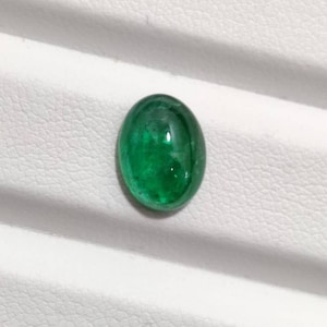 Natural Zambian Emerald Cabochon || 2.30 CARAT 10×7 MM oval  Shape Emerald, Emerald Pendant, Emerald Cabochon Ring, Green Gemstone AAA+