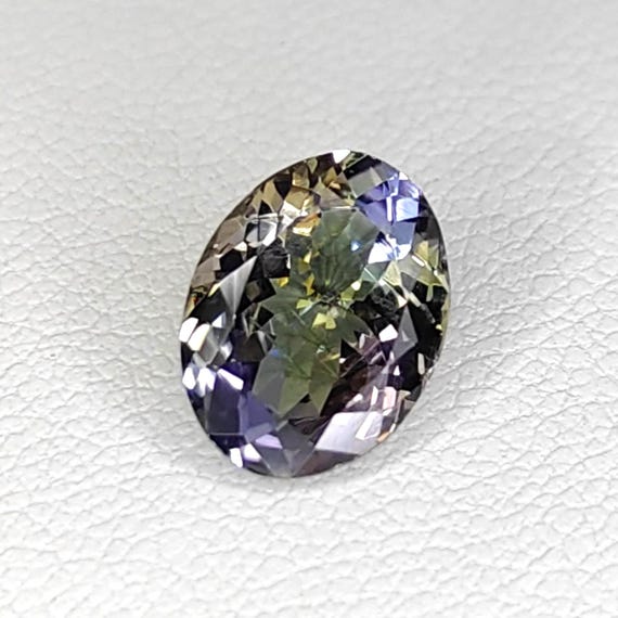 Oval Tanzanite Gemstone 2.22 Carat: Multi-Color Jewelry Stone