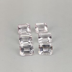 Morganite roze kleur mooi okt 5.8x4.8 mm morganite voor sieraden en verlovingsring edelsteen Facet morganite edelsteen
