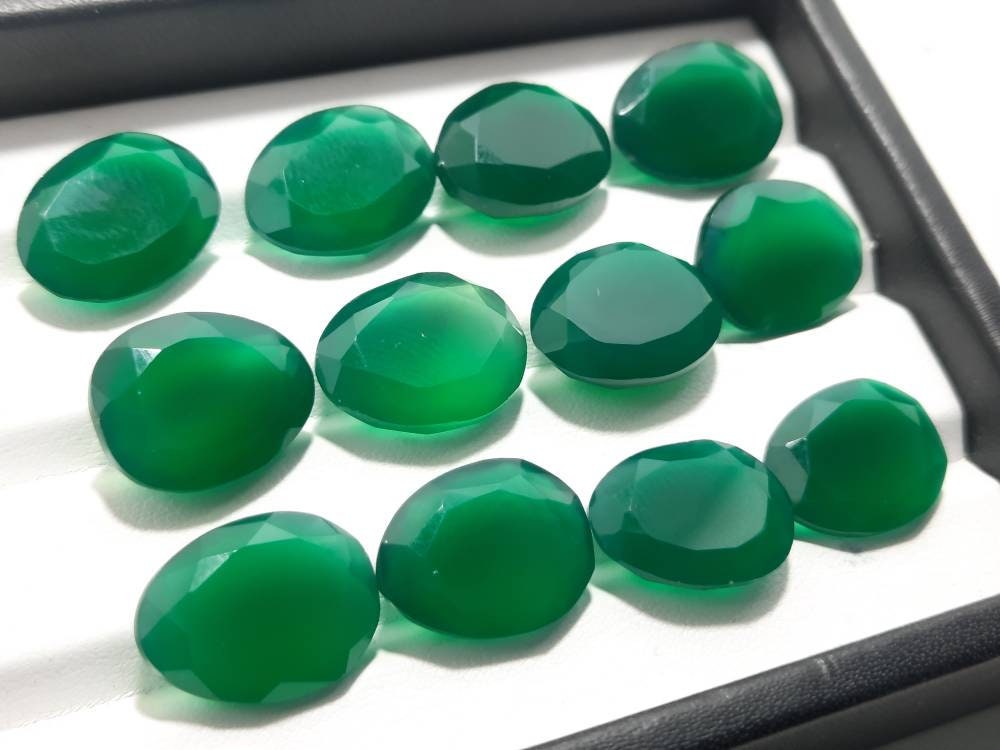 Natural Jade Gemstone faceted Gem Green faceted Natural | Etsy