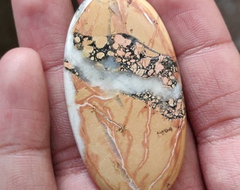 Maligano Jasper Cabochon, Hand Polished Gemstone (81.45 Carat)