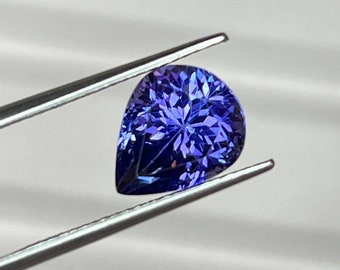 Tansanit Edelstein im Tropfenschliff von 5.00 ct, zertifiziert