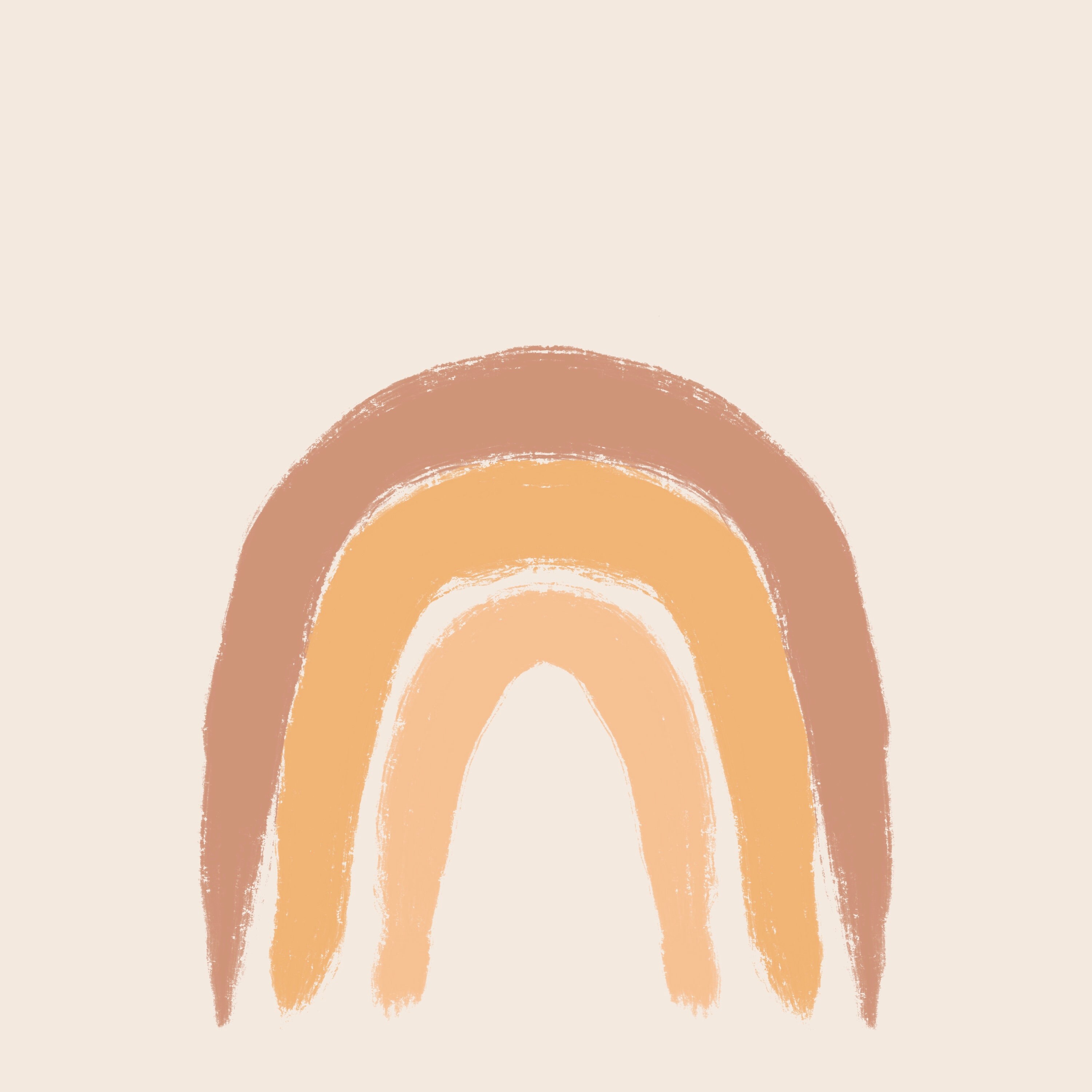 Muted Rainbow Printable Wall Art, Boho Printable Wall Art, Gender