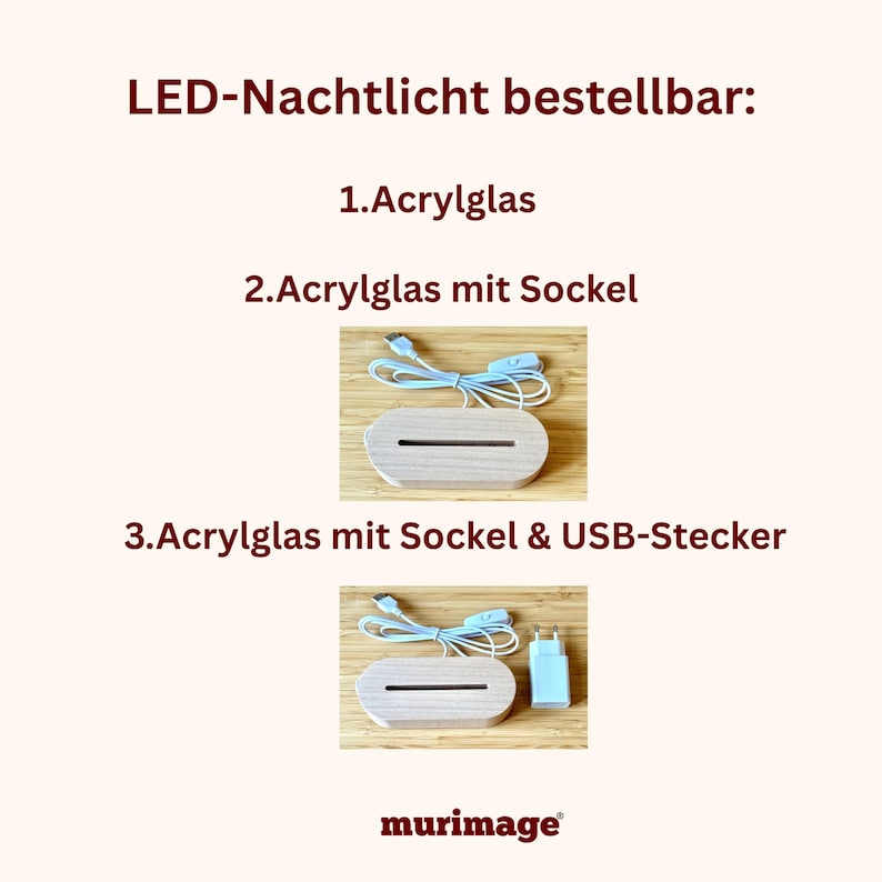 Personlig nattlampa med vildblomsmonogram, LED-nattlampa med namn, personlig present till flickor, födelse, dop, lampa, ljus bild 8