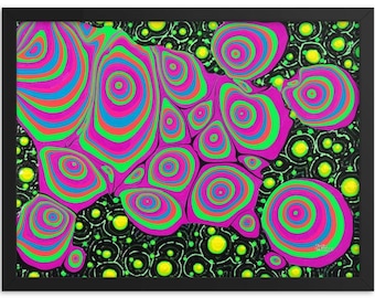 Framed Museum Quality Print (Size Options) - Nebula Among Stars