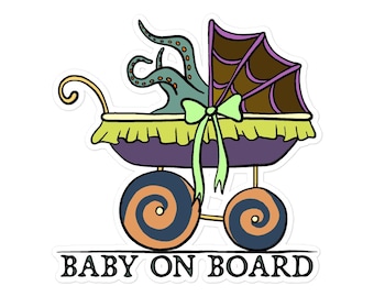 Bumper Sticker (Vinyl) - BABY ON BOARD (Version 2)