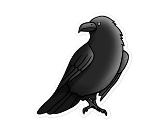Sticker (Vinyl) (Size Options) - The Raven / The Crow