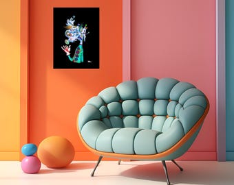 Museum Quality Print (Size Options) - Mad Clown