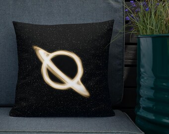 Premium Pillow (Size & Shape Options) - Black Hole (Version 2)