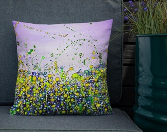 Premium Pillow (Size & Shape Options) - Alien Landscape