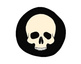 Sticker (Vinyl) (Size Options) - Skull (Version 3)