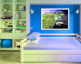 Framed Museum Quality Print (Size & Frame Options) - One Mustn't Count Sheep When Trying to Sleep (From the book, "REM.")