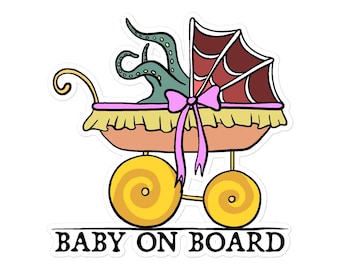 Bumper Sticker (Vinyl) - BABY ON BOARD (Version 3)
