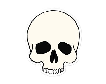 Sticker (Vinyl) (Size Options) - Skull (Version 3)
