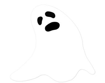 Sticker (Vinyl) (Size Options) - Ghost (Version 1)
