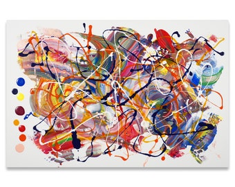 Original Painting on Stretched Canvas - Systematic Chaos