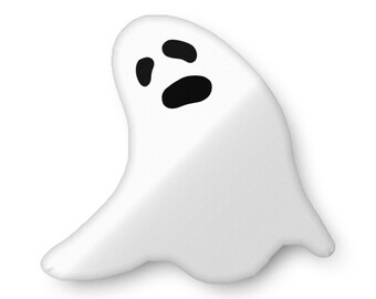 Premium Pillow (Size Options) - Ghost Shaped Pillow (Version 1)