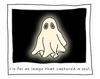 Sticker (Vinyl) - I is for an image that captured a soul.