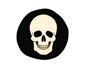 Sticker (Vinyl) (Size Options) - Skull (Version 2)