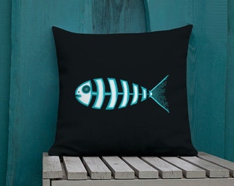 Premium Pillow (Size & Shape Options) - X-Ray Fish
