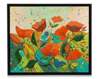 Original Framed Painting on Stretched Canvas - Nowhere Near