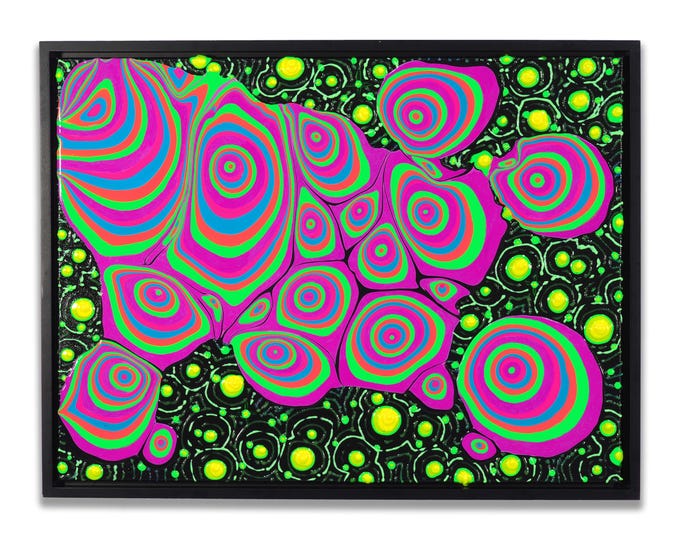 Featured listing image: Original Framed Painting on Stretched Canvas - Nebula Among Stars