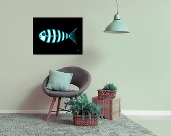 Museum Quality Print (Size Options) - X-Ray Fish (From the book, "POP!")