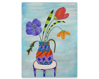 Original Painting on Stretched Canvas - Painted Thoughts